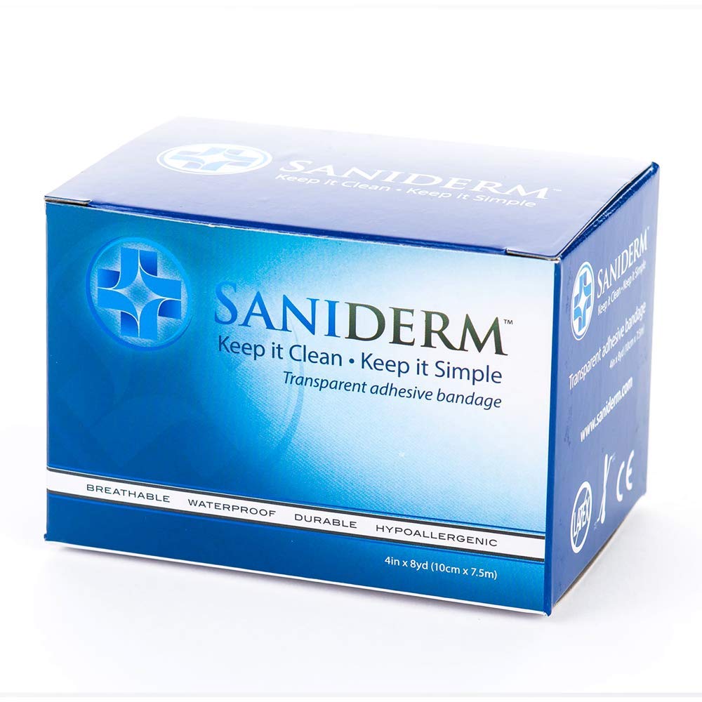 Saniderm Tattoo Aftercare Bandage | Transparent Hygienic Adhesive Wrap | 4  inch x 8 yd Roll | Protect and Heal Your Tattoo - Walmart.com